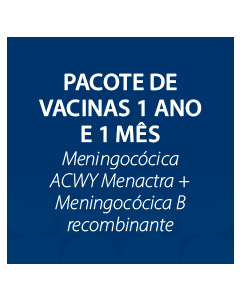 PACOTE DE VACINA 1 ANO E 1 MES