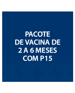 PACOTE DE VACINA DE 2 A 6 MESES COM P15