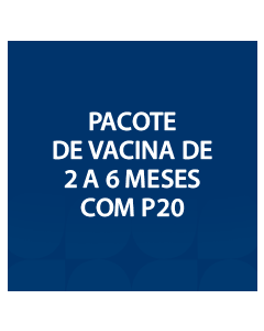PACOTE DE VACINA DE 2 A 6 MESES COM P20