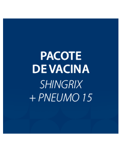 PACOTE DE VACINA SHINGRIX + PNEUMO 15