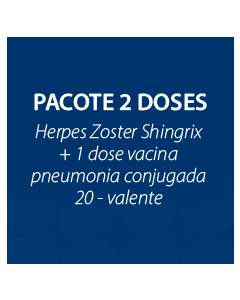 PACOTE DE VACINA SHINGRIX + PNEUMO 20